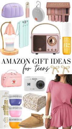 collage of gift ideas for teen girls Teen Gift Guide, Travel Shopping, Gifts Under 10, Cheap Gifts, Birthday Gift Ideas, Top Gifts, Teen Girls, Gifts For Teens