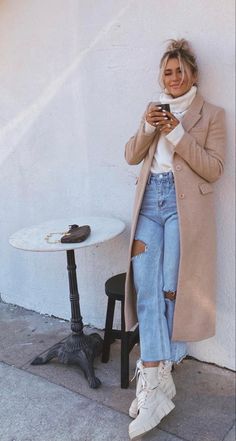 Chique Outfit, New York Outfits, Europe Outfits, Winter Fashion Outfits Casual, Chic Fall Outfits, Cold Outfits, Elegante Casual, Mode Casual, Looks Street Style