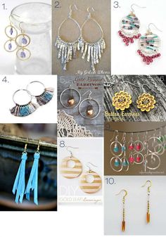 50 DIY Jewelry Tutorials for Mother's DayFlamingo Toes Jewelry Tutorials Necklaces, Diy Art Deco, Mothers Day Diy, Diy Jewelry Rings, Earrings Tutorial, Diy Jewelry Inspiration, Gold Diy