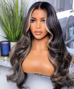 Wig Tutorials, Blessed Wednesday, Black Hair Balayage, Black Barbies, Wig Colors, Brunette Hair With Highlights, Princess Hair, Remy Hair Wigs, Dyed Hair Inspiration