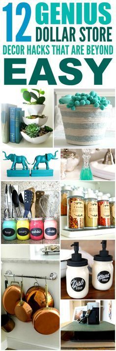 twelve dollar store decor hacks that are easy and super cheap