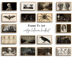 the frame tv art is shown with many different pictures