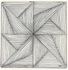 a drawing of four intersecting lines in the shape of a square and rectangles