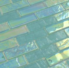 Emerald Green 1 x 3 Glossy & Iridescent Glass Pool Tile Royal Tile & Stone Teal Tiles, Iridescent Mosaic, Coastal Bathroom Decor, Iridescent Glass Tiles, Teal Tile, Iridescent Tile, Glass Pool Tile, Turquoise Kitchen, Glass Pool