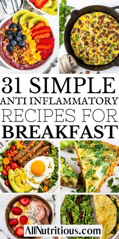 31 simple antiinflamatory recipes for breakfast that are delicious and easy to make