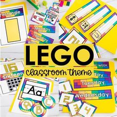 lego themed classroom theme with the words lego on it