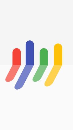 the google logo is shown in three different colors