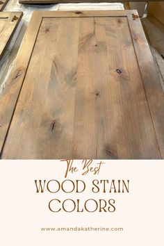 the best wood stain colors for furniture