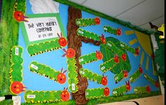 the very hungry caterpillar bulletin board