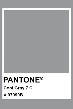 pantone's color gray is shown in this image