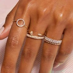 Nailed It Pave Diamond Ring – STONE AND STRAND Iconic Nails, Stacked Rings, Stone And Strand, Pave Diamond Ring, Things Under A Microscope, Expensive Jewelry, Nailed It, Ring Stone, Jewelry Lookbook