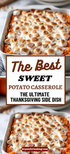 the best sweet potato casserole with cream cheese on top and thanksgiving side dish