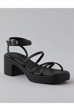 Vegan leather upper/Adjustable ankle strap/Open toe/Rubber sole Adjustable Strap Synthetic Heels, Adjustable Platform Sandals With Round Toe, Sandals With Adjustable Strap And Round Toe, Ankle-high Medium Width Synthetic Sandals, Adjustable Heels With Heel Strap In Synthetic, Adjustable Synthetic Heels With Heel Strap, Medium Width Ankle-high Synthetic Sandals, Adjustable Heel Strap Sandals With Round Toe, Synthetic Ankle Strap Sandals Medium Width