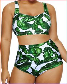 About this item
Plus Size Bikini Set: This stylish two-piece features a twist-front top with adjustable straps and ruched bikini bottoms. Designed with a retro flair, it beautifully accentuates your curves.
Plus Size Two-Piece Swimsuit: Featuring adjustable straps, a back clasp-hook closure, and a padded push-up bra for maximum support. The sweetheart neckline accentuates your figure, offering both comfort and freedom in the water.
Plus Size High Waist Bathing Suit: Flatter your curves with this stylish high-waist swimsuit. The ruched design offers excellent tummy control, ensuring a comfortable and confident fit for all body types. Plus Size High Waisted Bikinis, Large Size Swimwear, High Waisted Swimsuit, Retro Bathing Suits, Leaf Decoration, Vintage Bathing Suits, Summer Style Guide, High Waisted Bathing Suits, Spandex Top