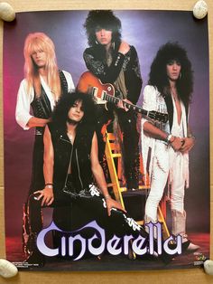 an advertisement for the band's album, cinderella