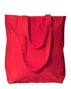 Susan Canvas Tote - RED - OS | Liberty Bags Susan Canvas Tote Bag in Red | Cotton Liberty Bag, Easter Bags, Gift Catalog, Shopping Totes, Red Tote Bag, Work Tote Bag, Red Tote, Work Tote, Zippered Tote