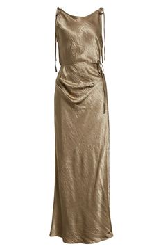 Acne Studios Dayla Crinkled Satin Slipdress | Nordstrom Wrap Maxi Dress, Maxi Wrap Dress, Indian Bridal, Wrap Style, Beautiful Outfits, Saks Fifth, Saks Fifth Avenue, Square Neck, Clothing Items