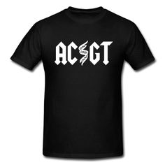 a black t - shirt with white letters that says ac and got on the front