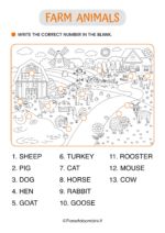 the farm animals worksheet is filled with information for each child's needs