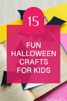 15 Creative and Easy Halloween Crafts for Kids featuring DIY Bat Corner Bookmarks. Perfect activities for Halloween celebrations! Spooky Halloween Crafts, Pumpkin Decorations, Fun Halloween Crafts, Corner Bookmarks