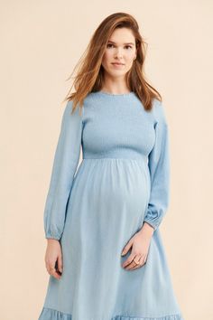 Rent Maternity Chambray Midi Dress from Nuuly. Pick 6 items for $98/month. Free shipping + returns. Newly Pregnant, Boho Dining Room, Diy Dining Room Table, Unique Products Design, Boho Diy, Maternity Wear, Rustic Chic, Maternity Clothes, Chambray