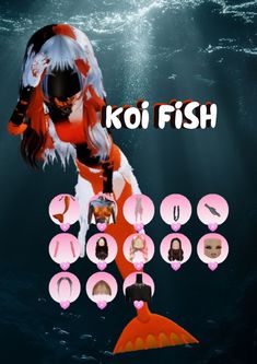 koi fish dti - dti - dress to impress - koi fish - non vip Di Koi Fish Theme, How To Make A Snake In Dress To Impress, Dress To Impress Animals No Vip, Amazing Dti Outfits, Dti Koi Fish Tutorial, Date Night Dti Outfit Ideas, Dress Too Impress Outfits, Dti Theme Koi Fish, Dti Outfits Ideas Theme Girly