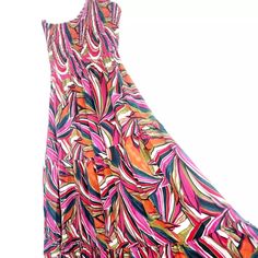 I'm Selling A Unique, One Shoulder Maxi Dress * Abel The Label * Anthropologie !! New, Perfect Condition !! Size S Length: 52" [133 Cm] Waist: Around 26-30" [67-77 Cm] Chest: B-C-D Cup Hips: Wide, To 50" [128 Cm] If You Have Any Questions Don't Hesitate To Ask :-) No Pets & No Smoking At Home !!! Pink Lined Maxi Dress For Dress Down, Pink Lined Maxi Dress For Casual Wear, Casual Pink Lined Maxi Dress, Flowy Multicolor Print Sundress, Flowy Multicolor Maxi Dress, Multicolor Summer Midi Dress For Casual Occasions, Fitted Multicolor Print Summer Maxi Dress, Lined Multicolor Midi Dress For Vacation, Pink Maxi Dress With Colorful Pattern