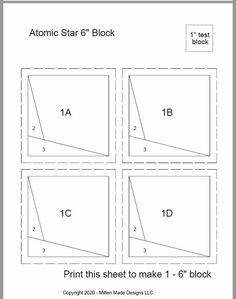 the printable instructions for how to make an atomic star