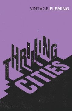 the cover of vintage fleming's third album, thrillies cityscape is shown in black and purple