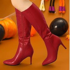 Style Rf6948-5 Color: Red Retail: $89.99 Size 7.5 See Pics For Other Information Directly From Manufacturer. Purchased Wrong Size. Red Knee High Boots, Diamond Rings Design, Red High Heels, Antique Diamond Rings, Stiletto Boots, Red Boots, Red High, Antique Diamond, Heel Boots