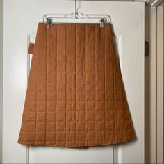 A-Line Quilted Skirt With Hidden Back Zip, Single Back Pocket With Oversize Tab Detail Sits High On Waist Hits At Knee New Without Tags Color Can Be Best Described As Peach Us Size 2/S Olive Green Skirt, Black A Line Skirt, Fancy Skirts, Quilted Skirt, Blanket Coat, Pinup Couture, Stretch Skirt, Printed Midi Skirt, Mesh Skirt