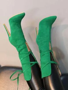 Lasaky – Chic Rhinestone-embellished Womens Ankle Boots with Pointed Toe and Stiletto Heel – Lasaky Fashion Boutique Shoes For College, Knee High Stiletto Boots, Boot Outfits, Boots Combat, Outfit Work, Green Boots, Lace Up High Heels, Trending Boots, Outfits Black