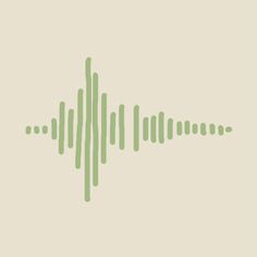 an audio wave is shown in green on a beige background with the words, sound waves