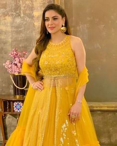 Simple Dress For Girl, Haldi Ceremony Outfit, Haldi Outfit, Long Gown Design, Simple Gowns, Bollywood Outfits, Fancy Dresses Long