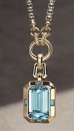 2.00 Ct Emerald Cut Aquamarine Fancy Lab-Created Pendant 14K Yellow Gold Plated | eBay قلادات متدلية, Sapphire Necklace Pendants, Aquamarine Jewelry, Sapphire Pendant, Wife Gift, Gorgeous Jewelry, Emerald Cut, Amazing Jewelry, Aquamarine