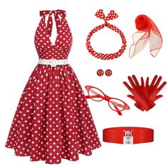 1950 Outfits 1950s Style, 1950s Dress To Impress, Retro Style Dress To Impress, 1950s Costumes, Ladybug Fashion, 1950 Outfits, 50's Costume, 60s Costume, Senior Week