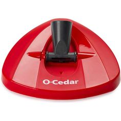 the o - cedar floor sweeper is red and black