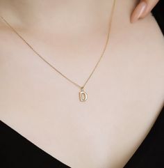 14K Solid Yellow Gold Initial Necklace Letter Necklace – LTB JEWELRY Letter D Necklace, D Necklace, Necklace Drawing, Necklace Tattoo, Gold Initial Necklace, Dainty Initial Necklace, Gold Letter Necklace, Jewelry Quotes, Initial Necklace Gold