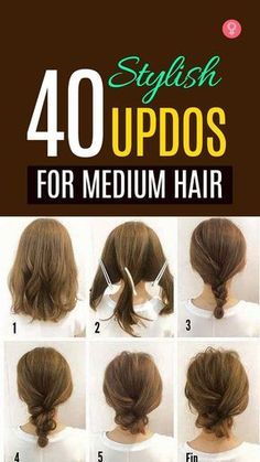 Mohawk Updo, Diy Updo, Easy Updo, Easy Updos, Updos For Medium Length Hair, Hair Medium