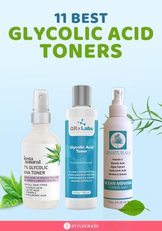 Toner Skincare, Probiotic Skin Care, Clear And Glowing Skin, Glycolic Acid Toner, Best Alcohol, Exfoliating Toner, Alcohol Free Toner, Clearer Skin