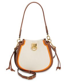 Mulberry mini iris canvas & leather hobo bag in ecru at nordstrom. #mulberry #bags Mulberry Bags, Leather Hobo Bag, Leather Hobo, Canvas Leather, Hobo Bag, Leather Trims, Bucket Bag