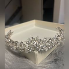 Beautiful Tiara Opening Back Is 5” Came With Loops At The End To Easy To Use. Used Once. Allure Bridals. Beautiful Tiaras, Allure Bridals, Allure Bridal, Bridal Accessories, Easy To Use, Tiara, The End, Hair Accessories, Women Accessories