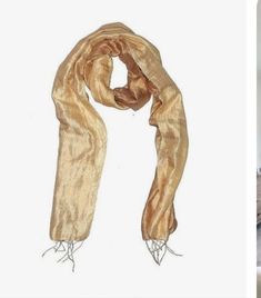 Brand New Still In Packaging Gold Shimmery Scarf. Chic Gold Silk Scarves, Classic Gold Silk Scarf, Luxury Gold Elegant Scarves, Elegant Gold Scarf One Size, Bohemian Gold Shawl Scarves, Mesh Scarf, Gold Scarf, Red Plaid Scarf, Faux Fur Stole