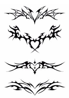 Illustrative Tattoo Style Drawings, Cybergoth Tattoo Design, Grunge Tattoo Stencil, Tattoo Ideas For Beginner Artists, Gothic Tattoo Stencils, Line Work Tattoo Stencil, Angel Wings Drawing Easy, Cybersigilism Heart, Tattoos On Paper