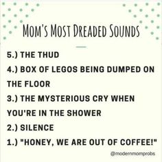 the poem for mom's most dreaded sounds