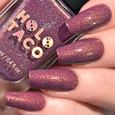 Curfew Crasher – Holo Taco High Shine Nail Polish, Sparitual Nail Polish, Holo Nail Polish, Ilnp Nail Polish, Holo Taco, Queen Nails, Nail Shimmer, Holographic Nail Polish, Nail Polish Art