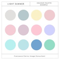 Seasonal colour analysis light summer palette Summer Light Palette, Light Summer Celebrities, Summer Cool Tone, Summer Color Analysis, Light Summer Palette, Summer Colour Palette