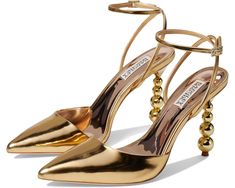 Gold Heels Closed Toe, Heels Closed Toe, Roaring 20, Your Gorgeous, Gold Heels, Badgley Mischka, Wedding Shoes, Women's Shoes, Heel Height