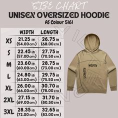 Prints Music, Colour Wheel, Hoodie Mockup, Aesthetic Couple, Hoodie Oversize, Hoodie Size Chart, Measurement Chart, 1 Image, Oversized Hoodie