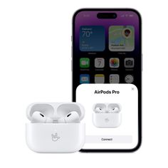 an iphone and ear buds are shown next to each other